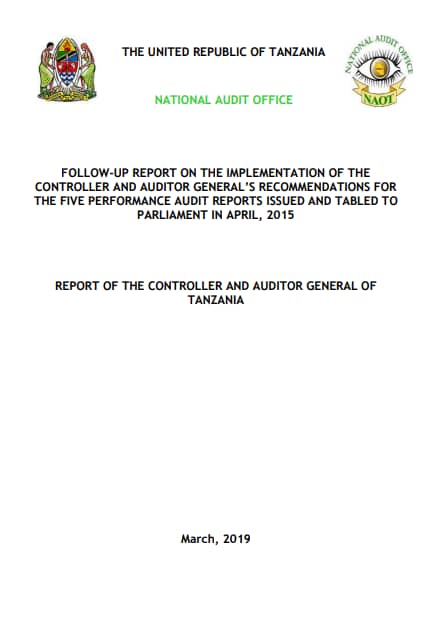 Follow up recommendations report tabled in parliament