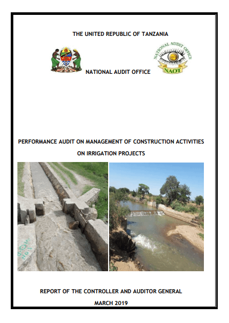 Construction activities on irrigation projects