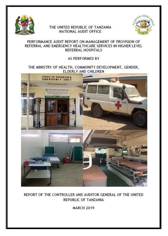 Tanzania_PA Report on Provision fo referral and emergency healthcare services_cover