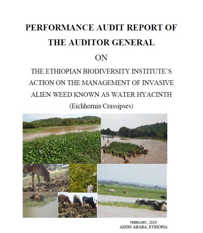 Ethiopia_PA report on the management of invasive alien weeds_cover